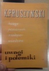 Okładka książki Księga ponurych niedopowiedzeń Ksawery Pruszyński
