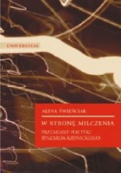 Okładka książki Przemiany poetyki Ryszarda Krynickiego Alina Świeściak
