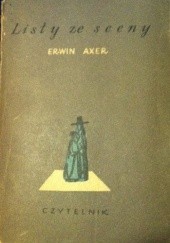 Okładka książki Listy ze sceny Erwin Axer
