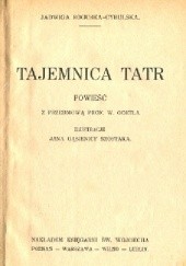 Okładka książki Tajemnica Tatr Jadwiga Roguska-Cybulska