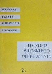 Okładka książki Filozofia włoskiego odrodzenia