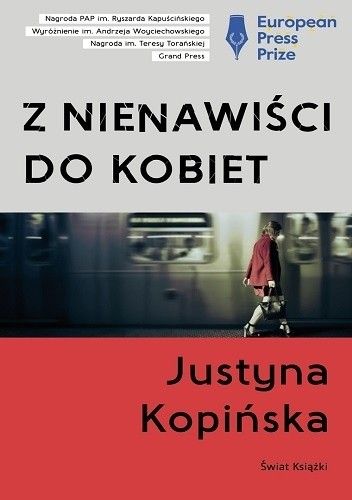 Okładka książki Z nienawiści do kobiet Justyna Kopińska