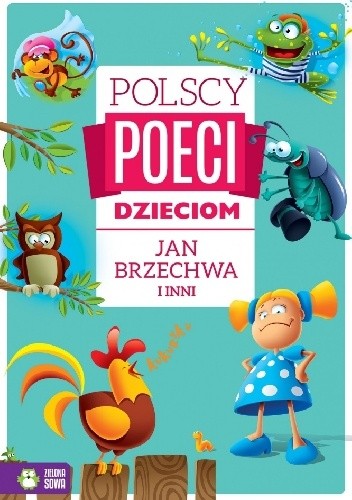 Okładki książek z cyklu Polscy poeci dzieciom. Zielona Sowa