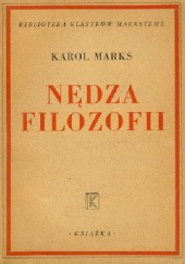 Okładka książki Nędza Filozofii Karol Marks