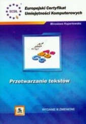 Okładka książki ECUK. Przetwarzanie tekstów Kopertowska Mirosława