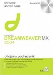 Okładka książki Macromedia Dreamweaver MX 2004. Oficjalny podręcznik Khristine Annwn Page