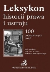 Okładka książki Leksykon historii prawa i ustroju Tadeusz Maciejewski
