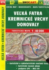 Okładka książki Veľká Fatra, Kremnické vrchy, Donovaly, 1:40 000 