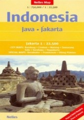 Okładka książki Indonezja. Jawa Dżakarta. Mapa nelles 1:750 000 / 1:22 500 