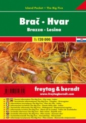 Okładka książki Brač Hvar. Mapa samochodowa 