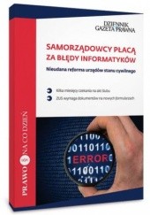 Okładka książki Samorządowcy płacą za błędy informatyków Jaworski Leszek, Żółciak Tomasz