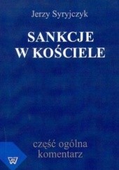 Okładka książki Sankcje w kościele Syryjczyk Jerzy