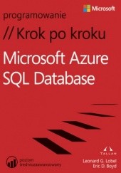 Okładka książki Microsoft Azure SQL Database Krok po kroku D. Boyd Eric, Lobel Leonard