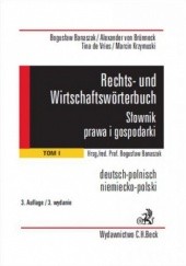 Okładka książki Rechts- und Wirtschaftswörterbuch. Słownik prawa i gospodarki. Tom 1 von Brünneck Alexander, Bogusław Banaszak, de Vries Tina