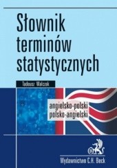 Okładka książki Słownik terminów statystycznych angielsko-polski polsko-angielski Walczak Tadeusz