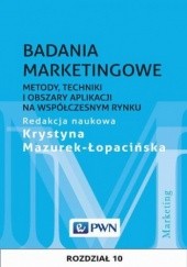 Okładka książki Badania marketingowe. Rozdział 10 Krystyna Mazurek-Łopacińska
