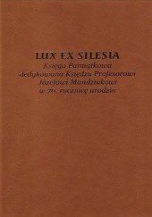 Okładka książki Lux ex Silesia Waldemar Gliński