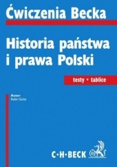 Okładka książki Historia państwa i prawa Polski. Testy. Tablice Rafał Golat