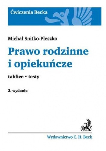 Prawo Rodzinne I Opiekuńcze Tablice. Testy - Snitko-Pleszko Michał ...