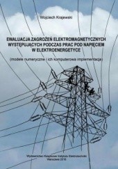 Okładka książki Ewaluacja zagrożeń elektromagnetycznych występujących podczas prac pod napięciem w elektroenergetyce Wojciech Krajewski