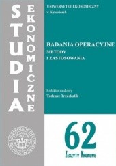 Okładka książki Badania operacyjne. Metody i zastosowania. SE 62 Trzaskalik Tadeusz