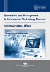 Okładka książki Economics and Management in Information Technology Context Małgorzata Pańkowska