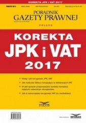 Okładka książki Korekta JPK i VAT 2017 praca zbiorowa