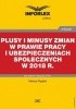 Okładka książki Plusy i minusy zmian w prawie pracy i ubezpieczeniach społecznych w 2018 r Pigulski Mariusz