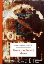 Okładka książki Rzecz o wolności słowa Cyprian Kamil Norwid