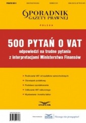 Okładka książki 500 pytań o VAT - odpowiedzi z interpretacjami MF PL Infor