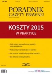 Okładka książki Koszty 2015 w praktyce PL Infor