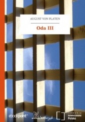 Okładka książki Oda III von Platen August