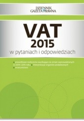 Okładka książki VAT 2015 w pytaniach i odpowiedziach Radosław Kowalski