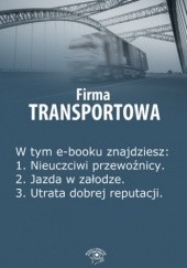 Okładka książki Firma transportowa, wydanie lipiec 2014 r Kunowska Izabela
