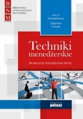 Okładka książki Techniki menedżerskie Antoszkiewicz Jan, zbigniew Pawlak