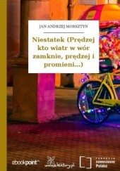 Okładka książki Niestatek (Prędzej kto wiatr w wór zamknie, prędzej i promieni...) Jan Andrzej Morsztyn