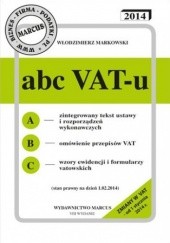 Okładka książki ABC VAT-u 2014 Włodzimierz Markowski