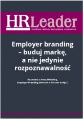 Okładka książki Employer branding - buduj markę, a nie jedynie rozpoznawalność Emilia Wawrzyszczuk
