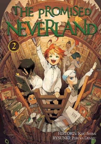 Okładki książek z cyklu The Promised Neverland
