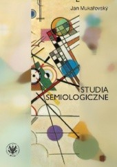 Okładka książki Studia semiologiczne Jan Mukařovský