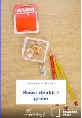 Okładka książki Słowa cienkie i grube Tadeusz Boy-Żeleński