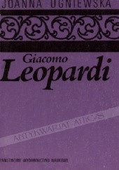 Okładka książki Giacomo Leopardi Joanna Ugniewska