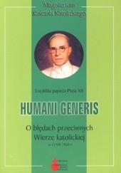 Okładka książki Humani generis. O błędach przeciwnych Wierze katolickiej Pius XII
