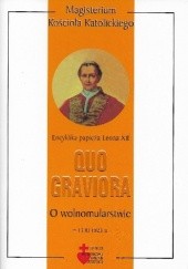 Okładka książki Quo graviora. O wolnomularstwie Leon XII