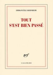 Okładka książki Tout s'est bien passé Emmanuèle Bernheim