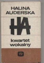 Okładka książki Kwartet wokalny Halina Auderska