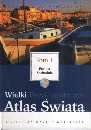 Okładki książek z cyklu Wielki Encyklopedyczny Atlas Świata