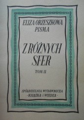 Okładka książki Z różnych sfer. Tom 2 Eliza Orzeszkowa