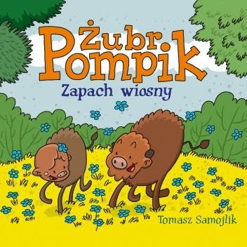 Okładki książek z cyklu Żubr Pompik