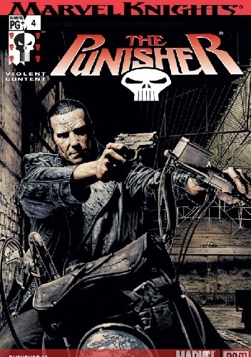 Okładki książek z serii Punisher Marvel Knights